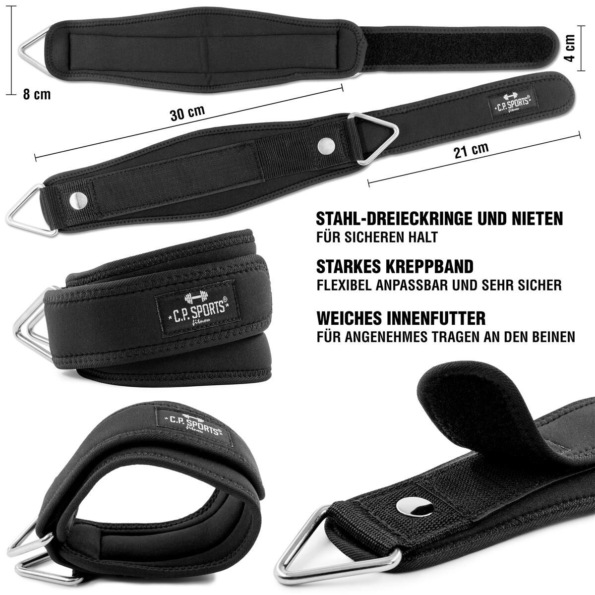 Premium Nilkkaremmit pari Vaaleanpunainen