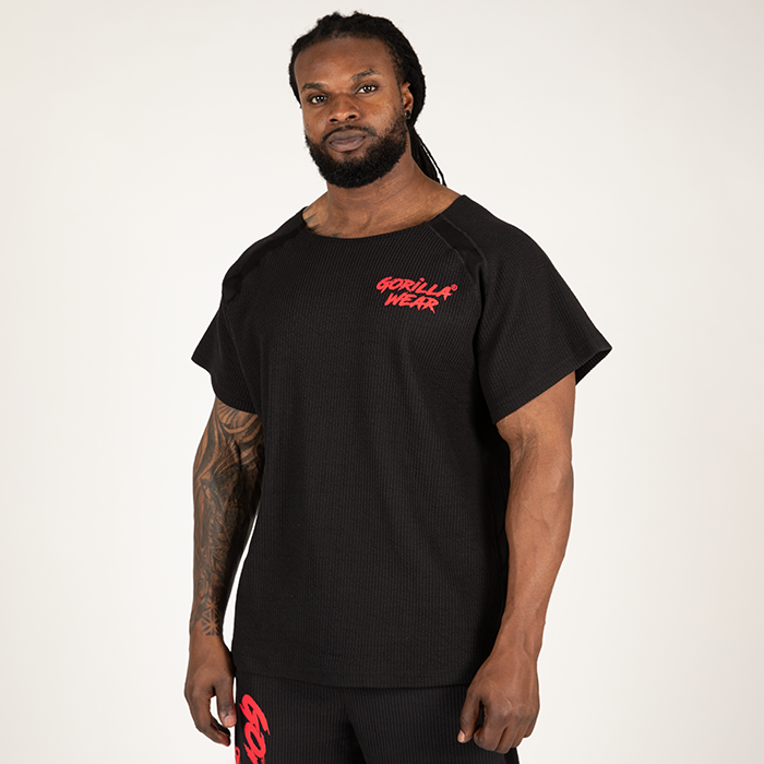 Augustine Old School Work Out Top, Musta/Punainen