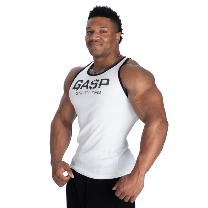 Ribbed T-Back Toppi Valkoinen