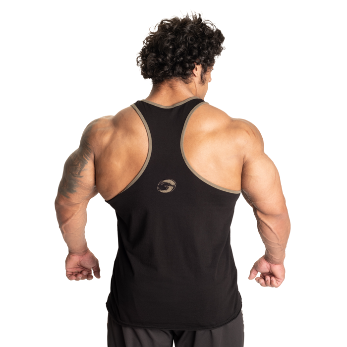 Vintage T-Back -tanktoppi Musta Vihre&auml;