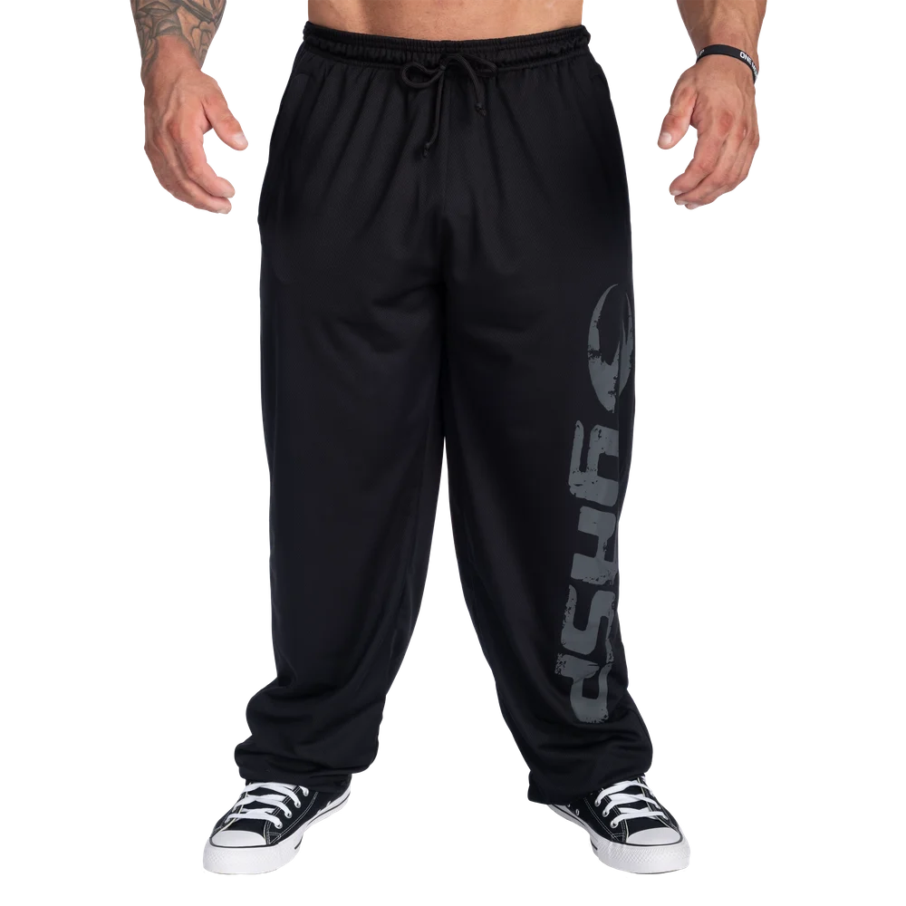Original Mesh Housut Musta Harmaa