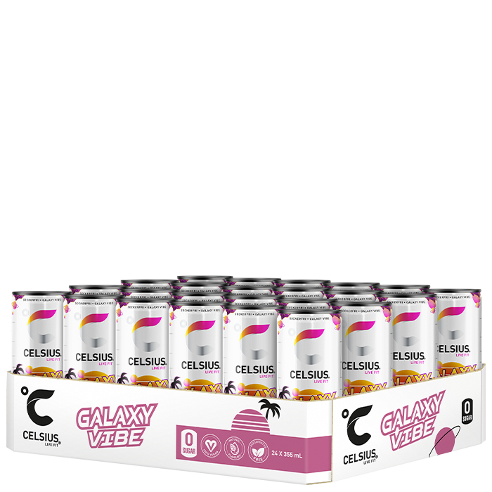 24 x Celsius Energiajuoma 355 ml Galaxy Vibe - NEW