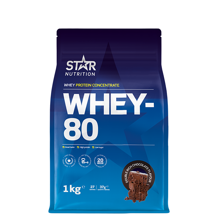 Whey-80 Heraproteiini 1 kg Double Rich Chocolate