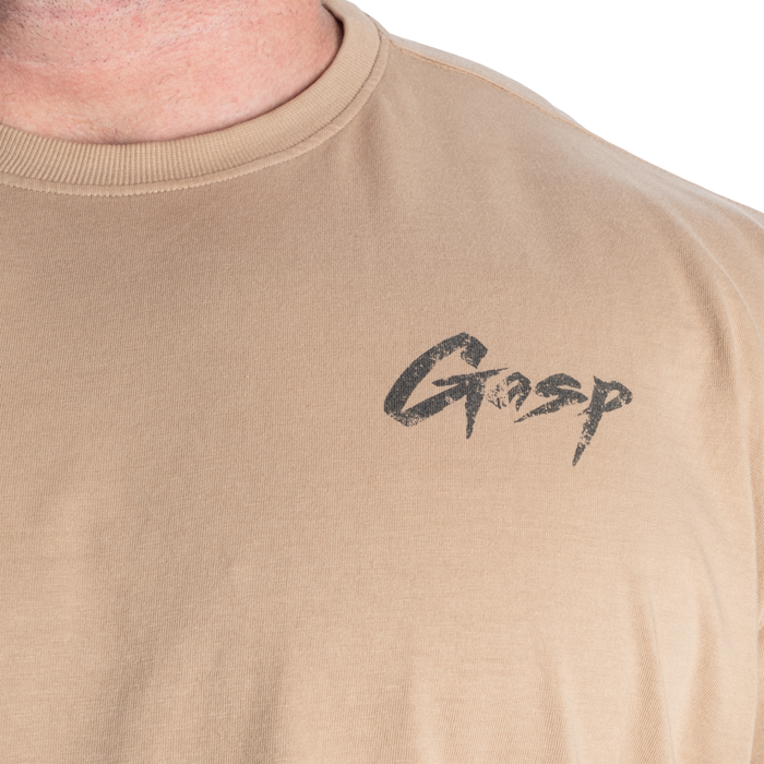 Washed T-paita Beige