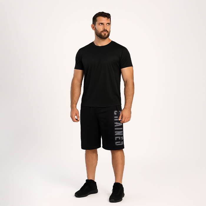 Chained Mesh Shorts Musta