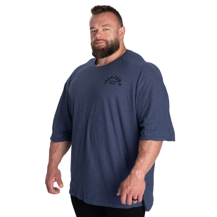Slub Iron T-paita Sininen