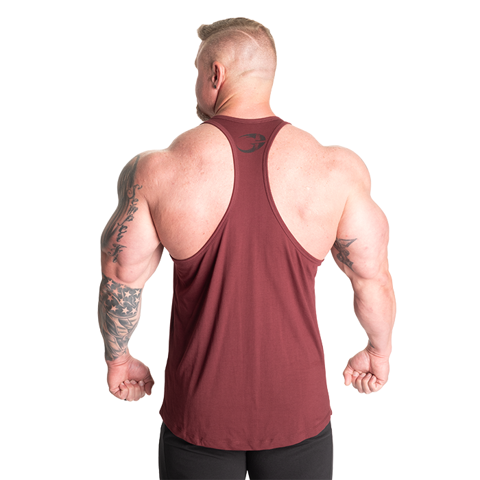 Essential T-Back Paita Tummanpunainen