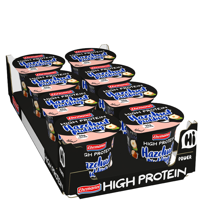 8 x Ehrmann Protein Pudding, 200 g chocolate