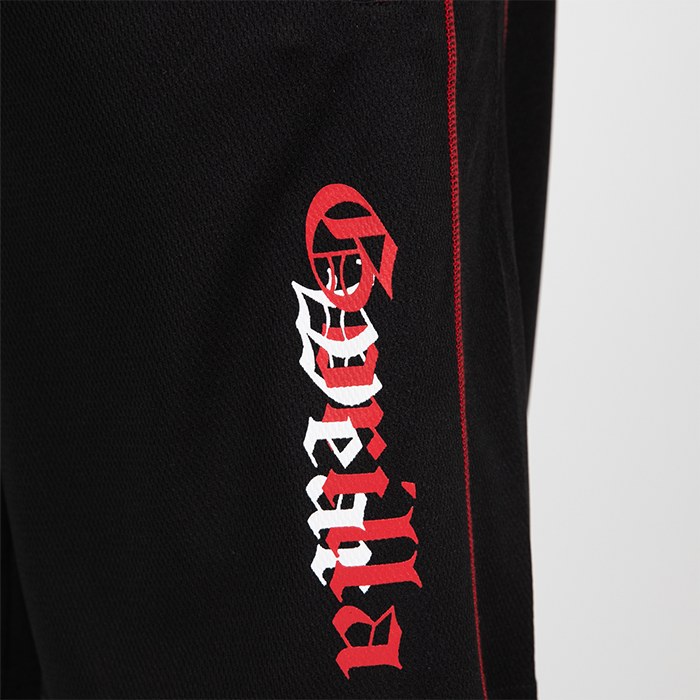 Marlow Mesh Shorts Musta Punainen