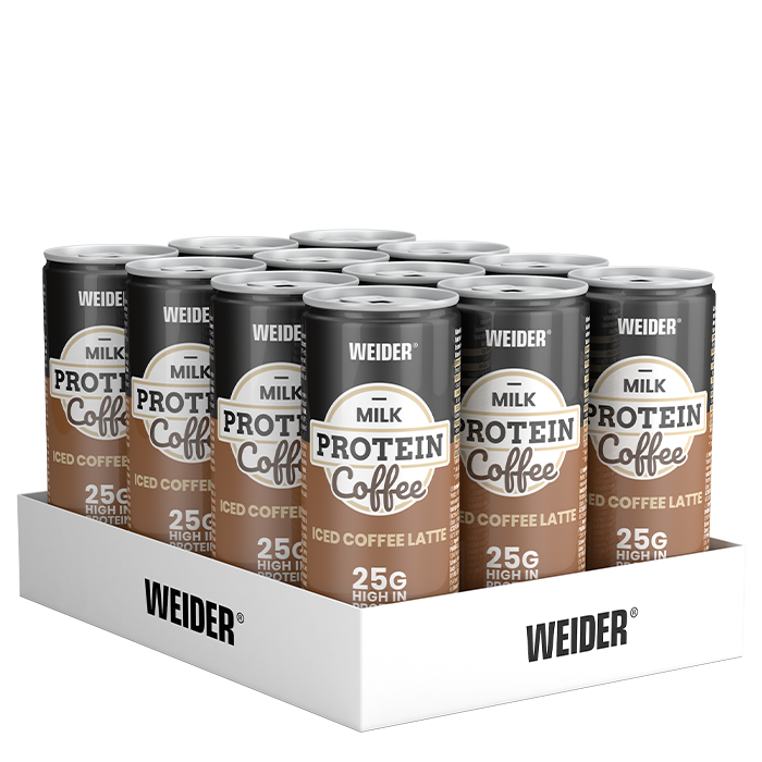 12 x Weider Protein shake, 250 ml Kahvi