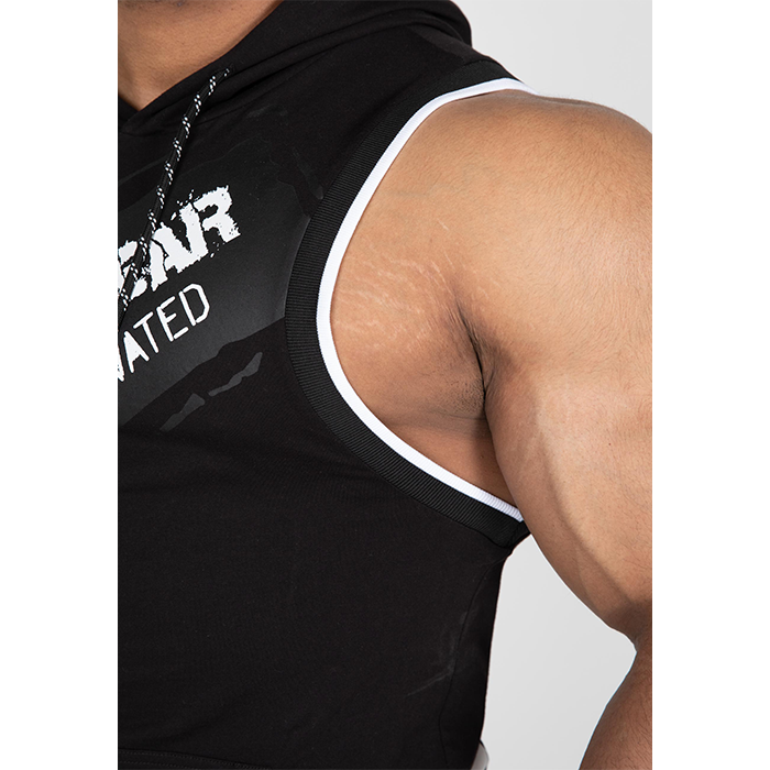 Loretto Hooded Tank Top, Black