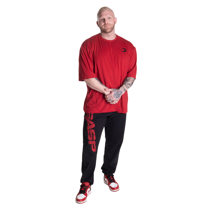 Vintage Sweatpants Musta Punainen