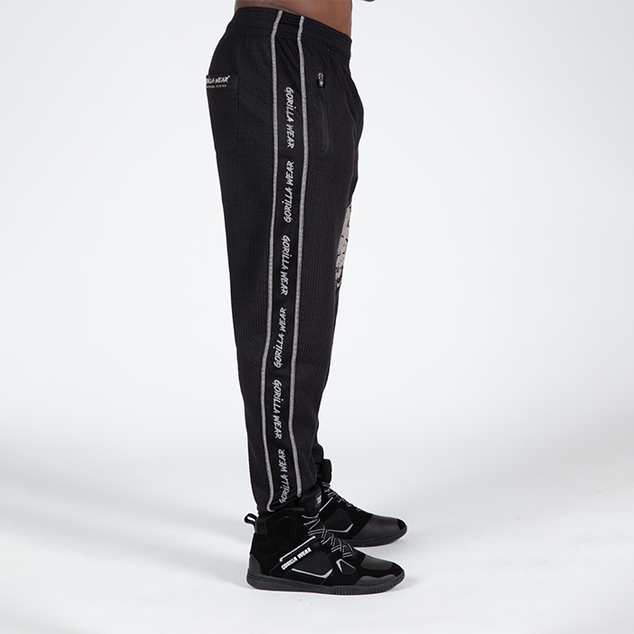 Buffalo Old School Workout Pants, Black/Grey
