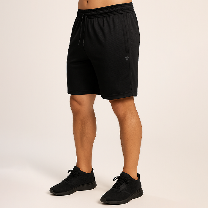 Star Mesh Shorts Musta