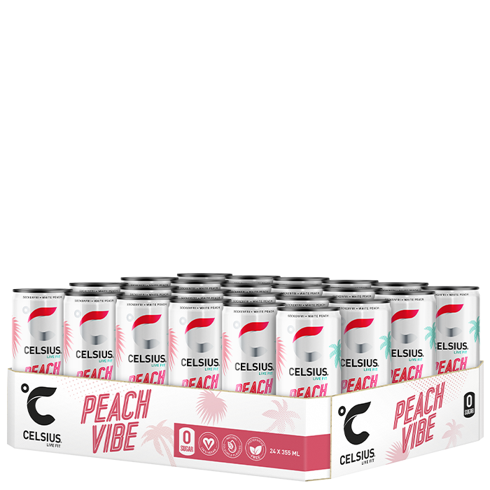 24 x Celsius Energiajuoma 355 ml Peach Vibe