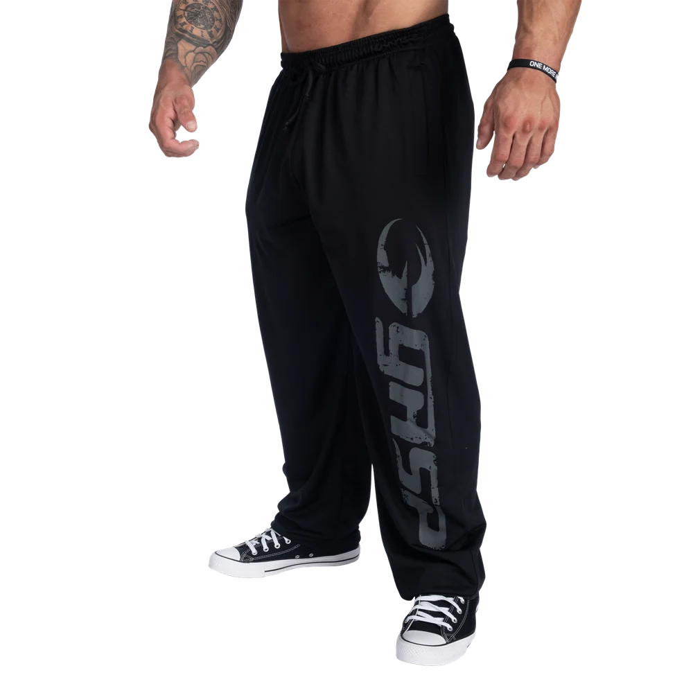 Original Mesh Housut Musta Harmaa