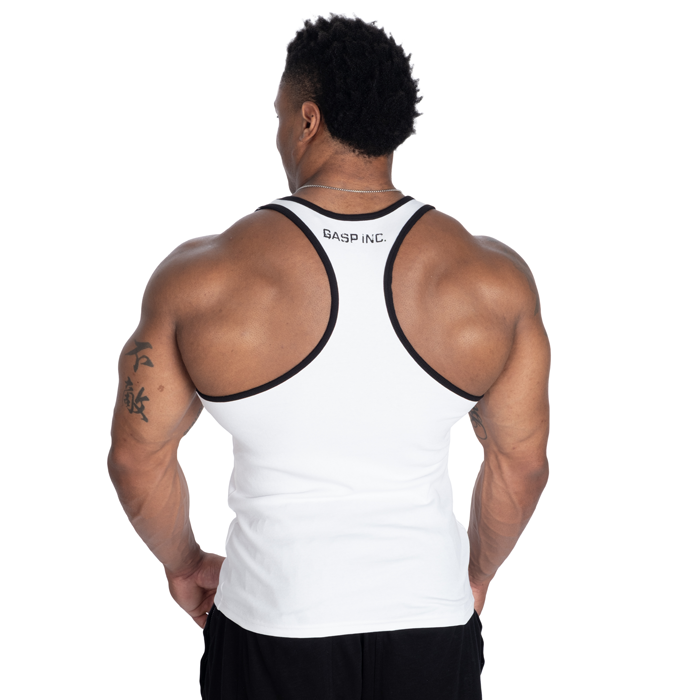 Ribbed T-Back Toppi Valkoinen