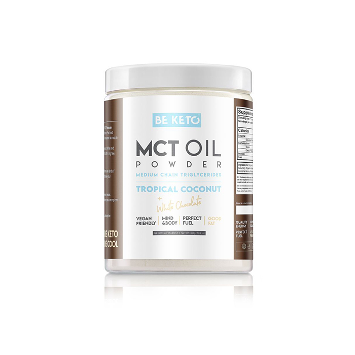KETO MCT Oil Powder 300 g Kookos & Valkosuklaa coconut_white_chocolate