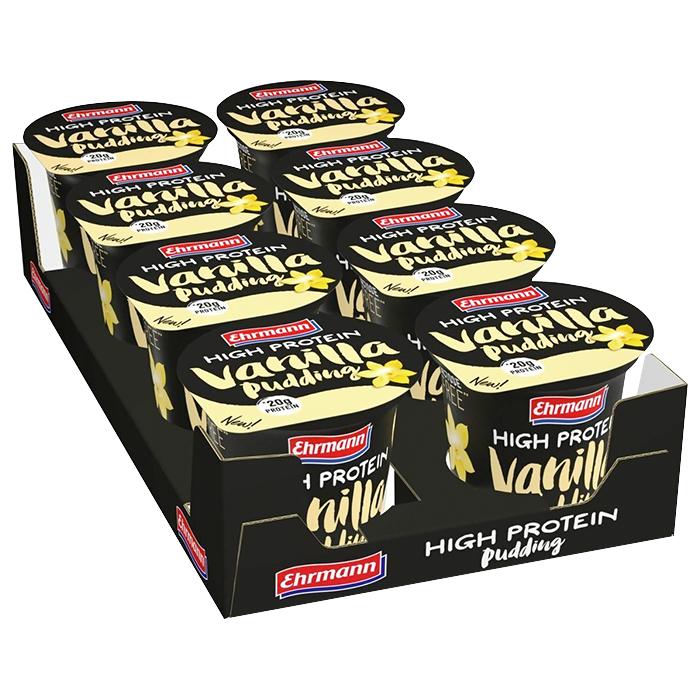 8 x Ehrmann Protein Pudding, 200 g chocolate
