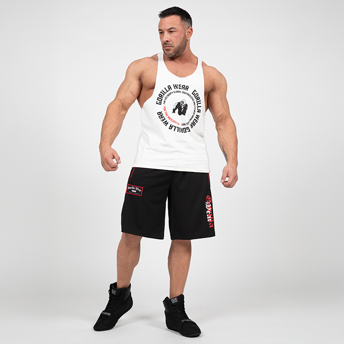 Marlow Mesh Shorts Musta Punainen