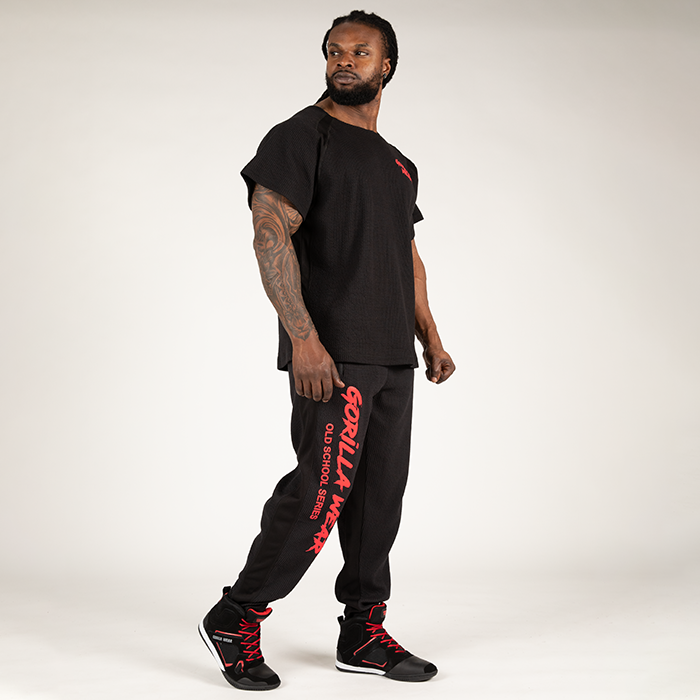 Augustine Old School Work Out Top, Musta/Punainen