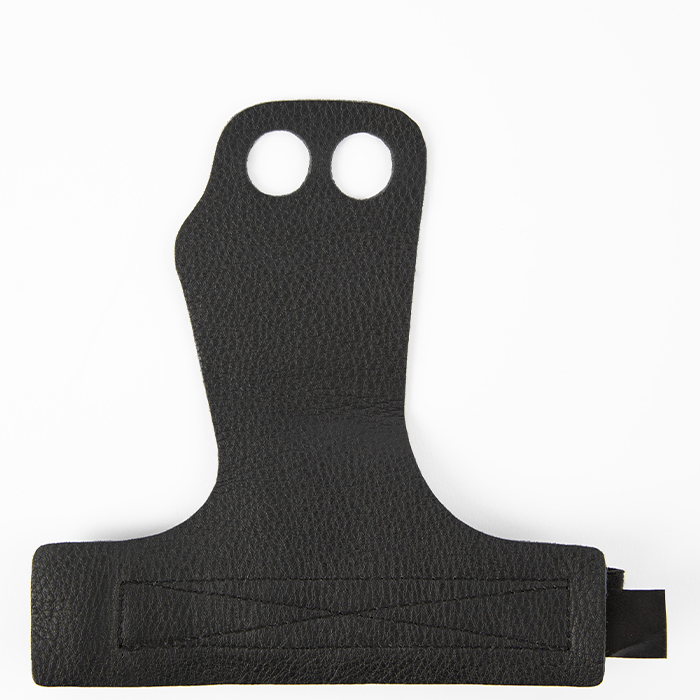 2-Hole Nahkaiset Nostokahvat Musta