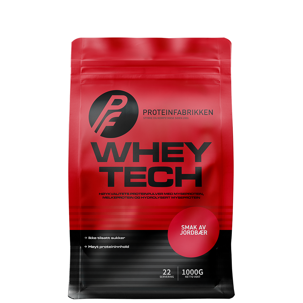 Whey Tech Protein, 1 kg jordbaer