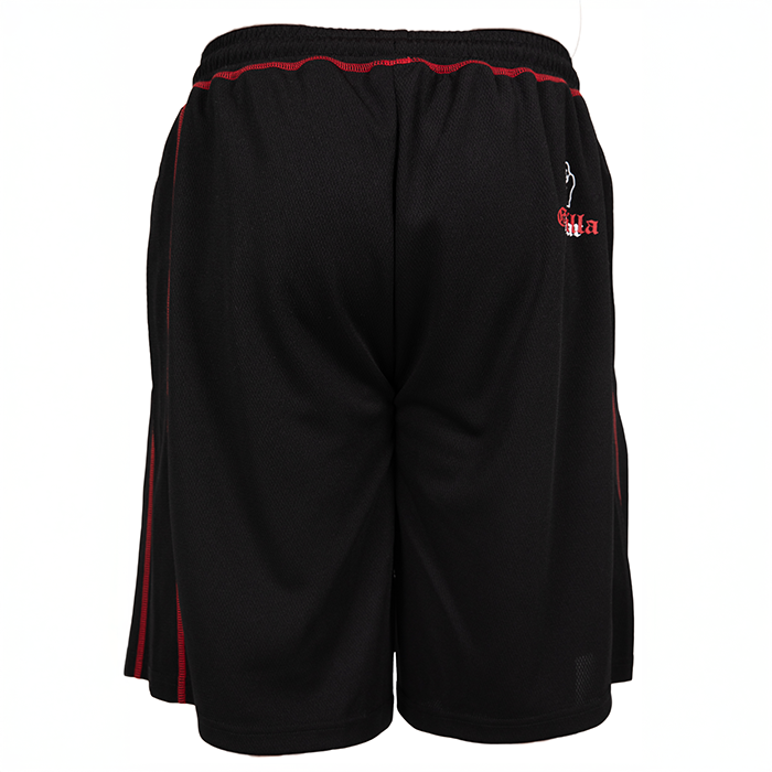 Marlow Mesh Shorts Musta Punainen