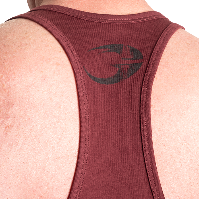 Essential T-Back Paita Tummanpunainen