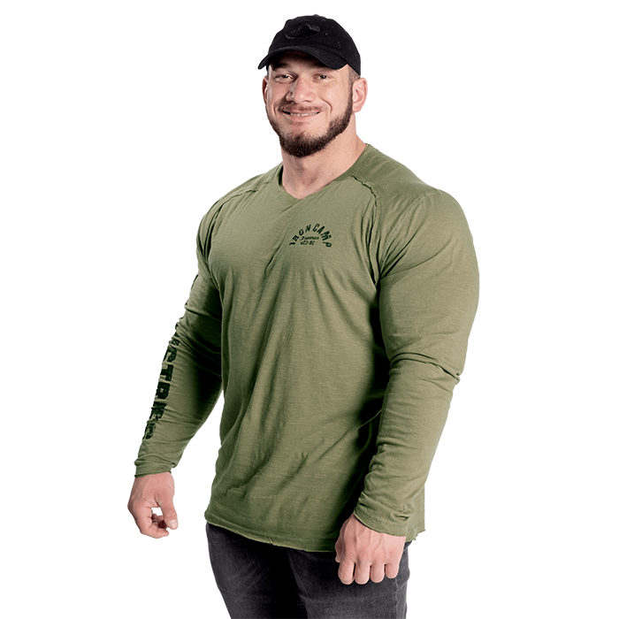 Throwback LS Tee, Wash Green