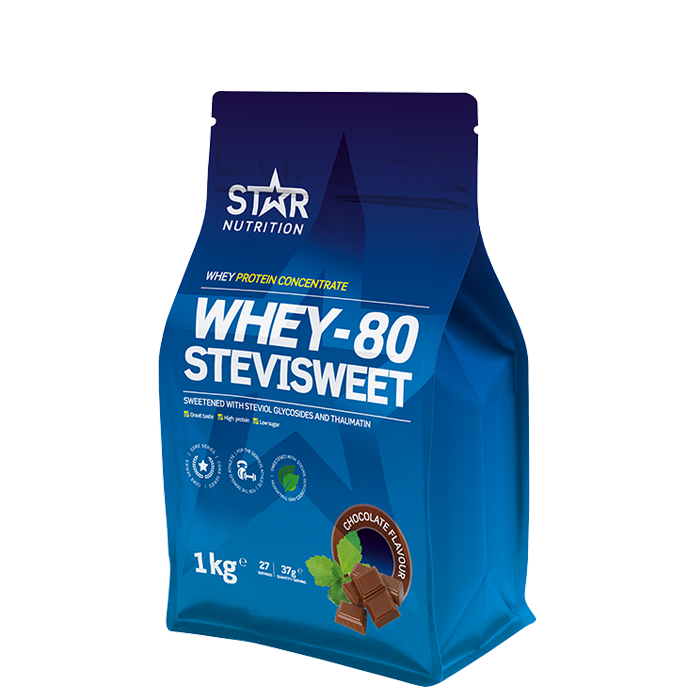 Whey-80 SteviSweet Heraproteiini 1 kg chocolate