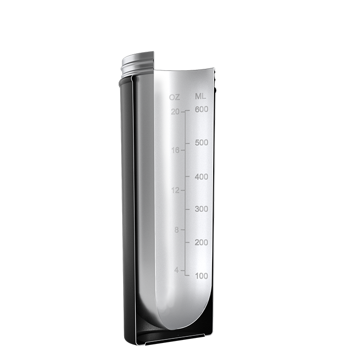 Insulated Steel Shaker Musta 750 ml