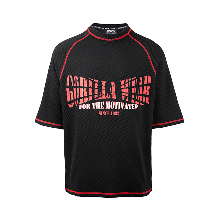 Finley Oversized T-paita Musta Punainen