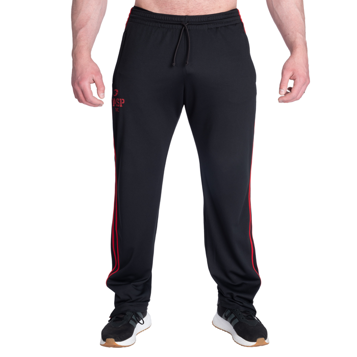 2 Stripe Treenihousut Musta Punainen