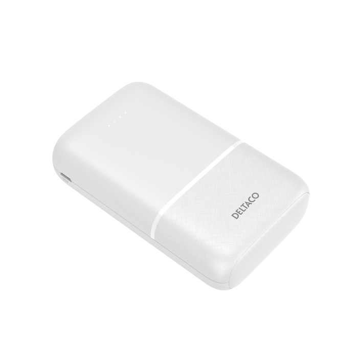 Powerbank 2x USB-A ja 1x USB-C Valkoinen 10 000 mAh