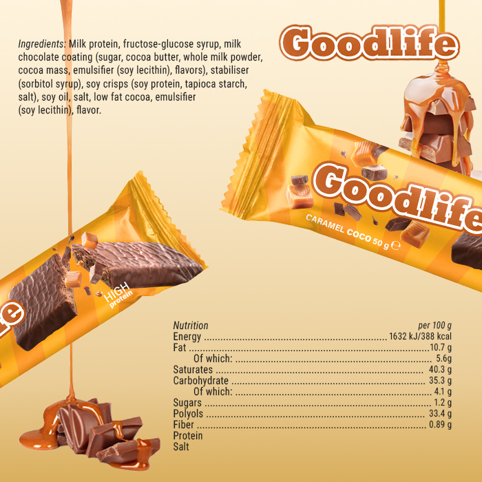 15 x Proteiinipatukka 50 g Caramel Coco