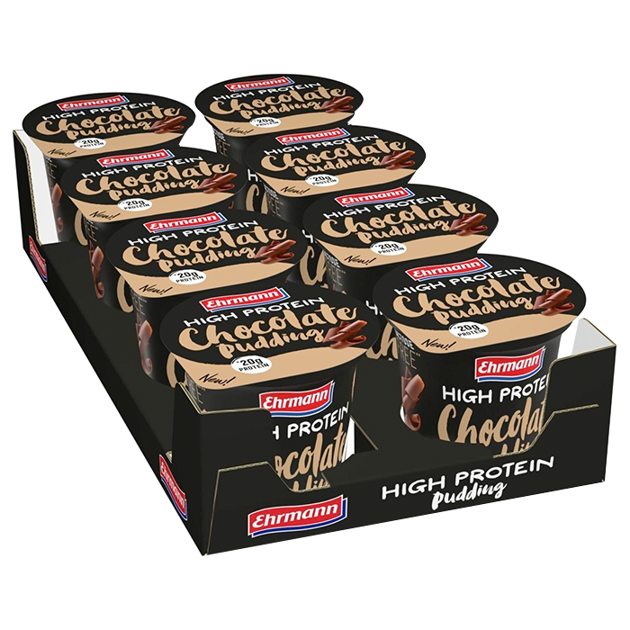 8 x Ehrmann Protein Pudding, 200 g chocolate