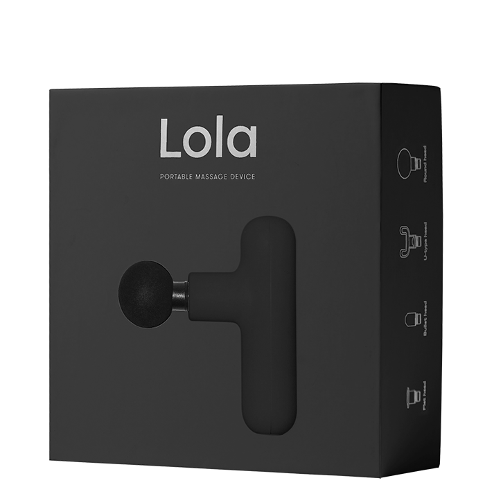 Lola hierontapistooli musta