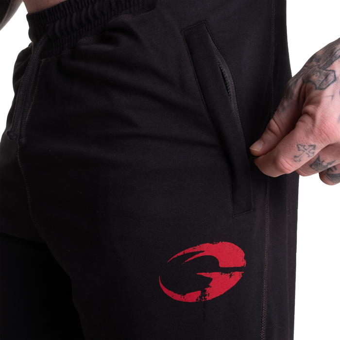 Vintage Sweatpants Musta Punainen