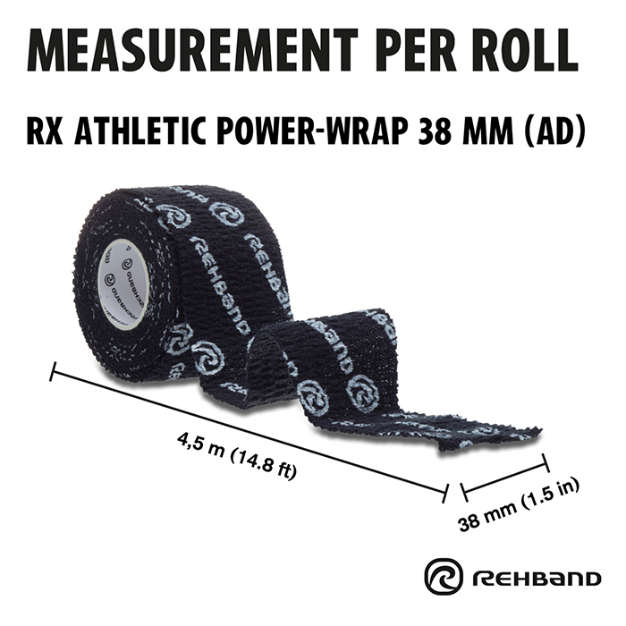 RX Athletic Power Wrap -Urheiluteippi 38 mm x 4,5 m