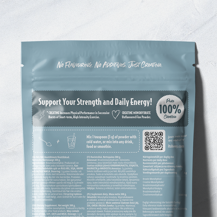 Creatine Monohydrate 100% Kreatin, Naturell 300 g Naturell