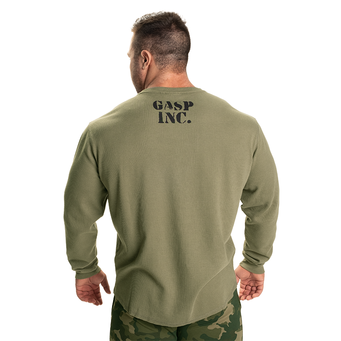 Thermal Gym Sweater, Washed Green