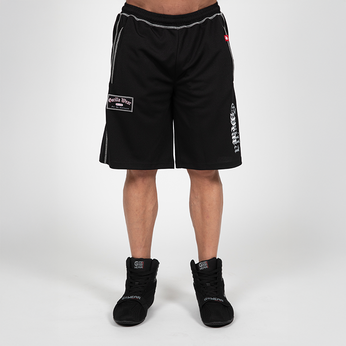 Marlow Mesh Shorts Musta Harmaa