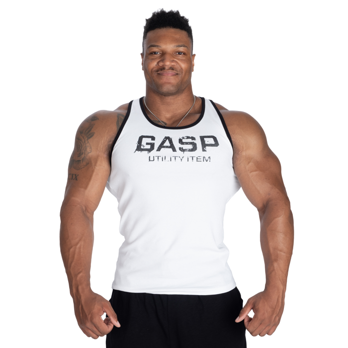 Ribbed T-Back Toppi Valkoinen
