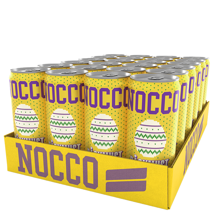 24 x NOCCO BCAA 330 ml Påskmust Limited Edition