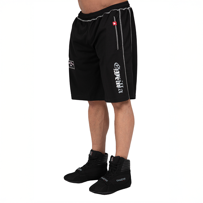 Marlow Mesh Shorts Musta Harmaa
