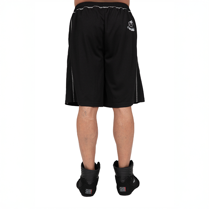 Marlow Mesh Shorts Musta Harmaa