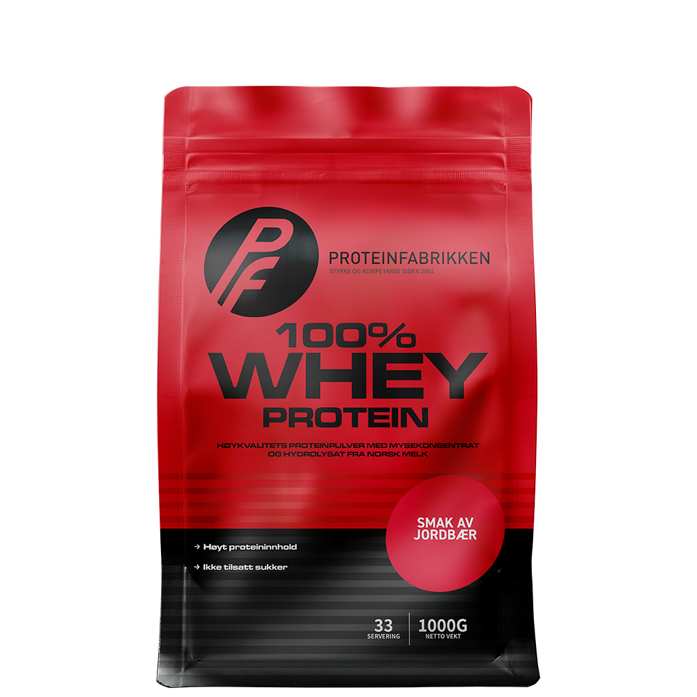 Whey 100 %, 1 kg jordgubb